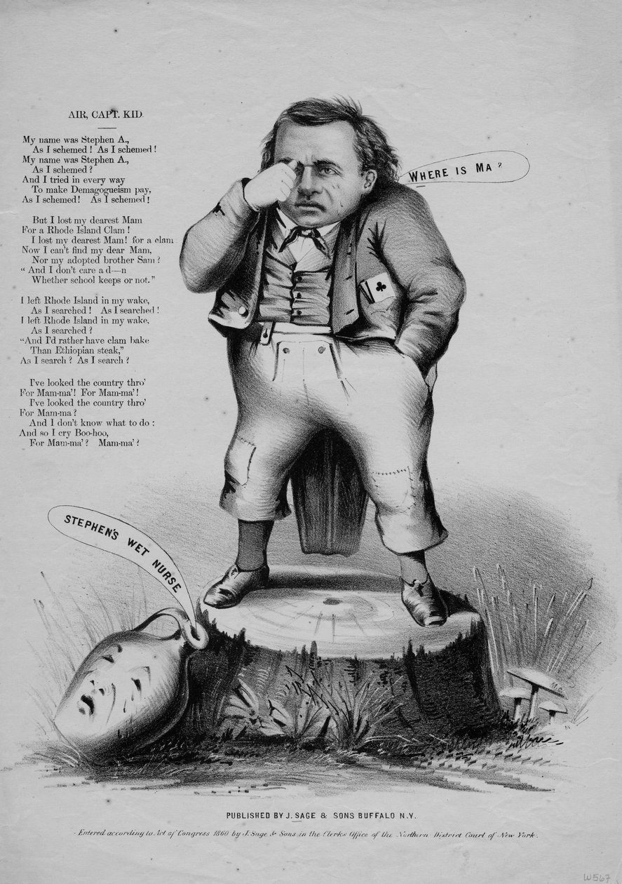 Hvor er Ma?, udgivet af Currer & Ives, New York, 1860 af American School