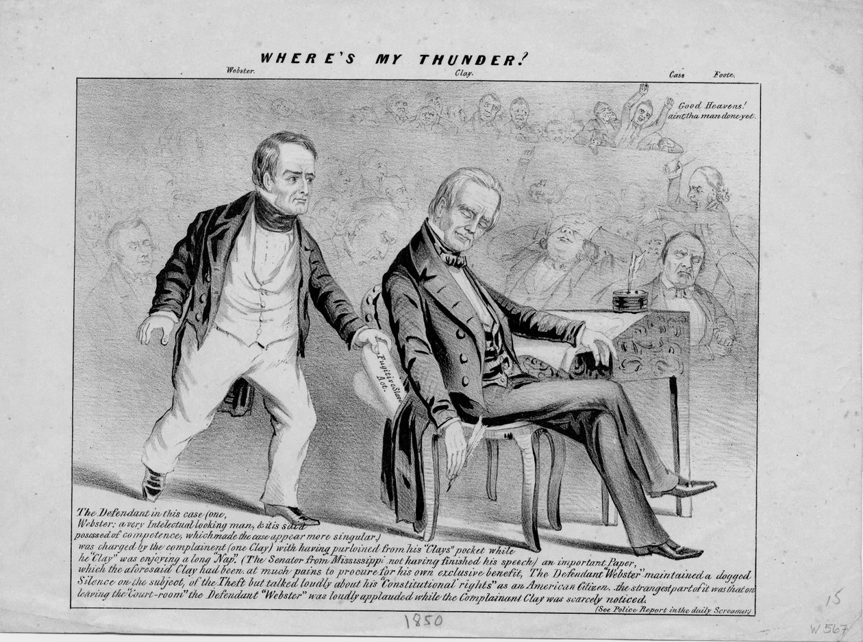 Hvor er min torden?, c. 1850 af American School