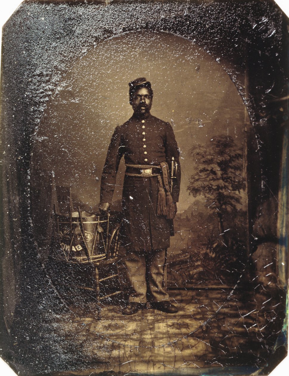 William J. Netson, 54th Massachusetts Infantry, ca. 1863 (tintype) af American School
