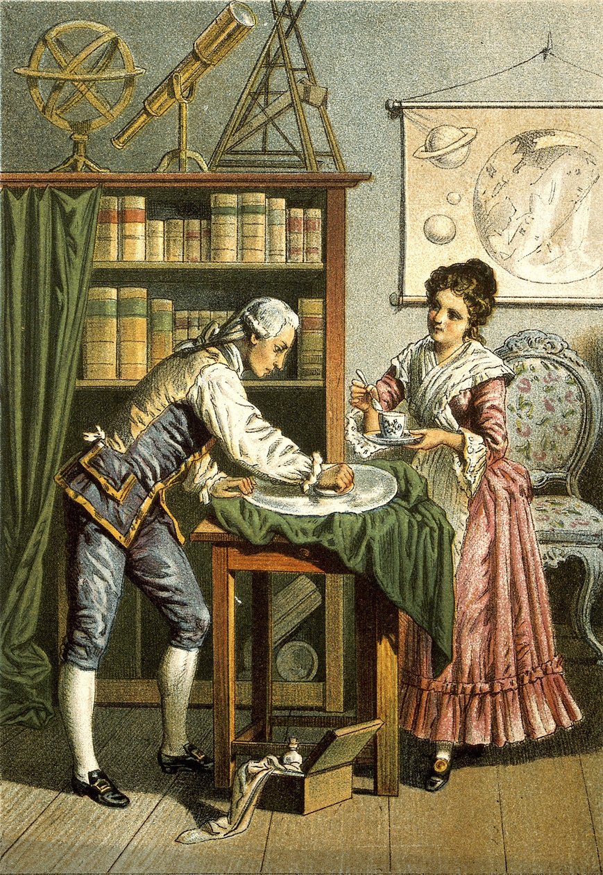 William og Caroline Herschel, pub. 1896 af American School