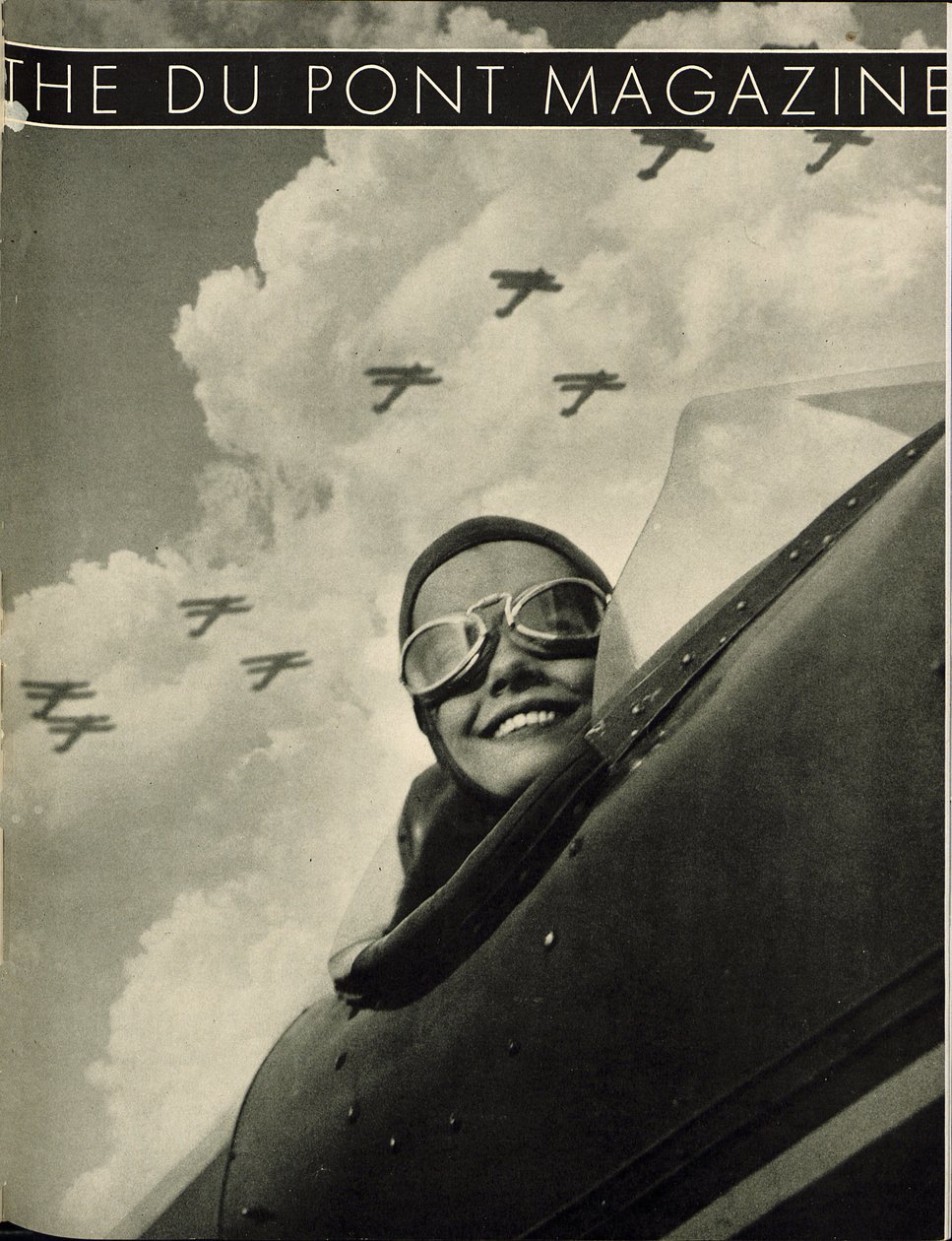 Wings Aloft, forside af DuPont Magazine, maj 1934 af American School