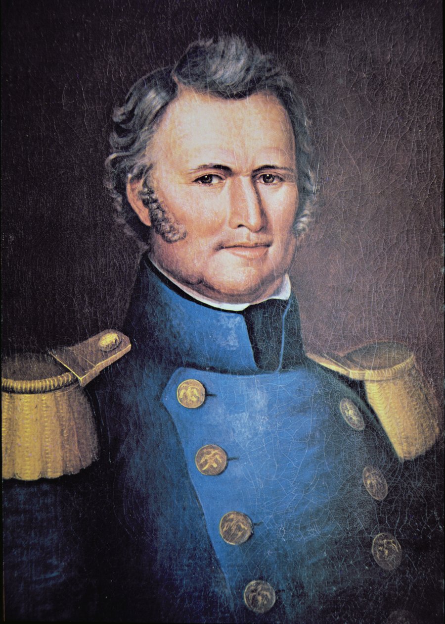 Zachary Taylor (farve litografi) af American School