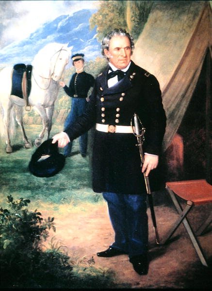 Zachary Taylor (farve litho) af American School