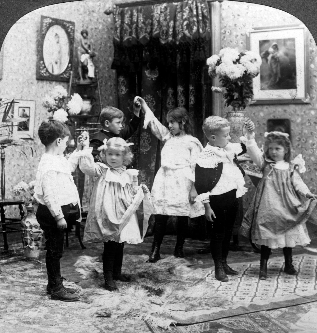 Danseundervisningen. af American Stereoscopic Company