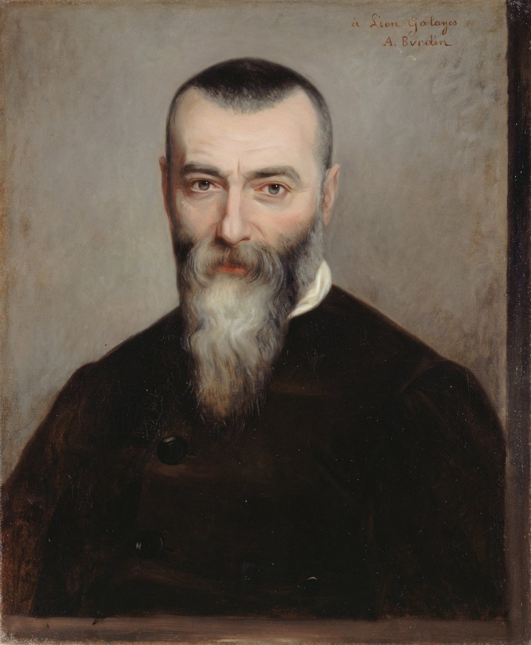 Portræt af Alphonse Karr 1808-1890, 1865. af Amélie Burdin