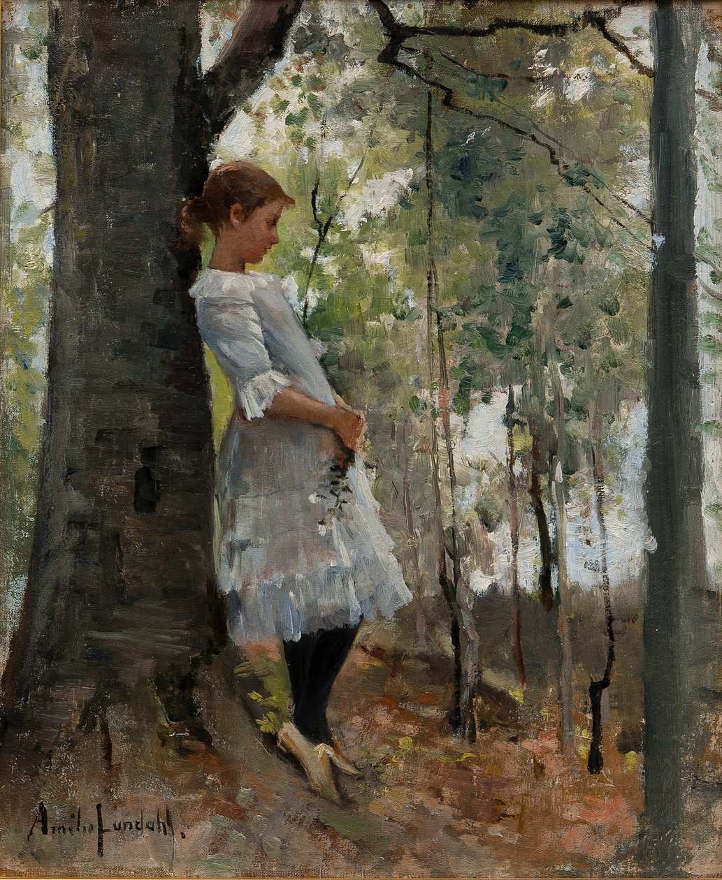 Pige i en løvskov af Amélie Lundahl