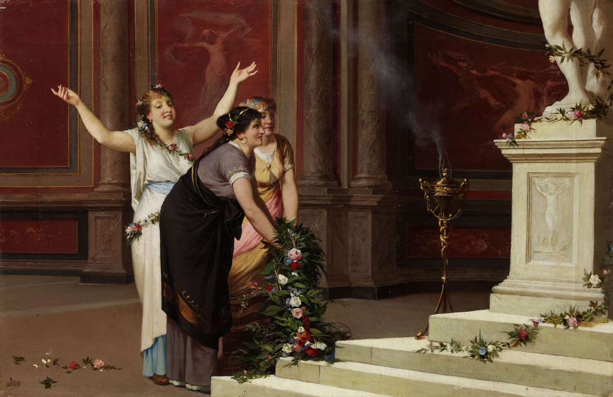 Das Venusopfer af Amos Cassioli