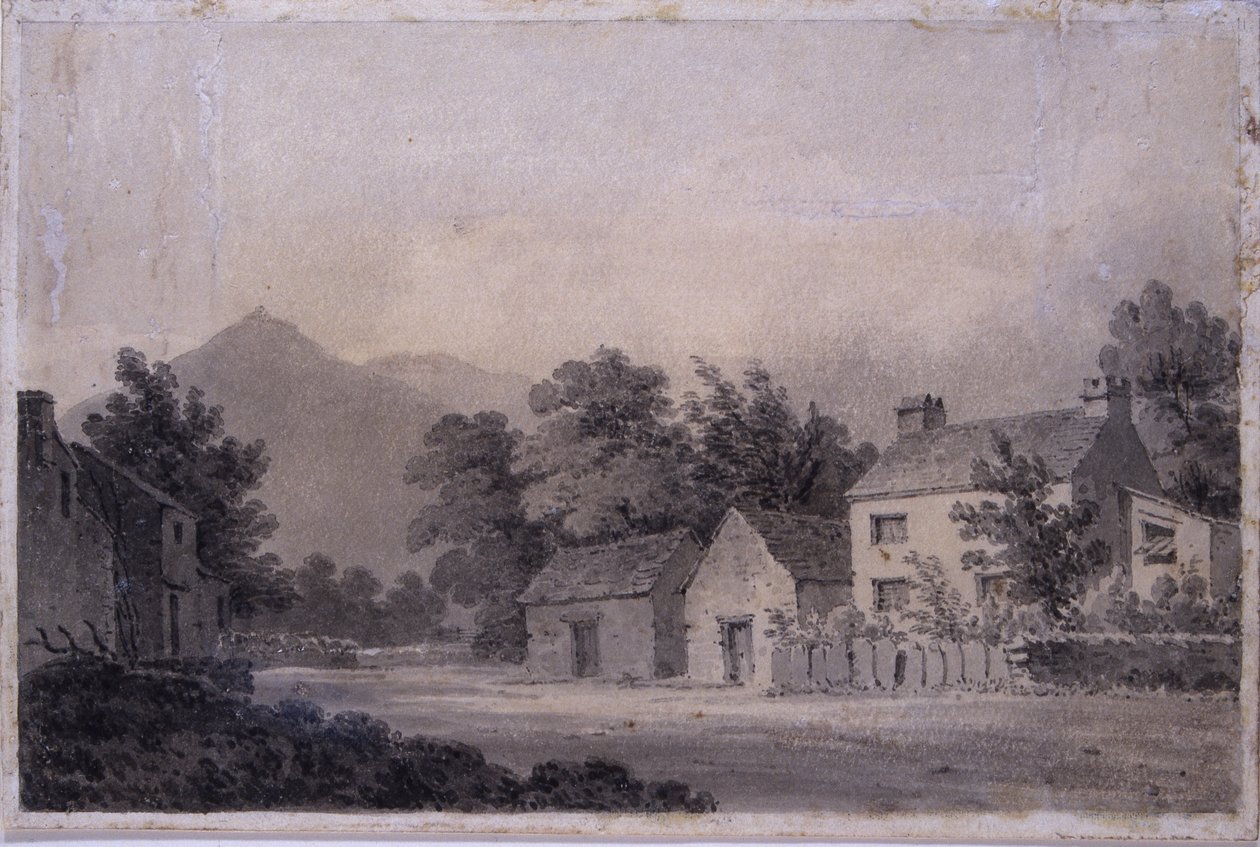 Dove Cottage, Grasmere, ca.1806 (wc på papir) af Amos Green