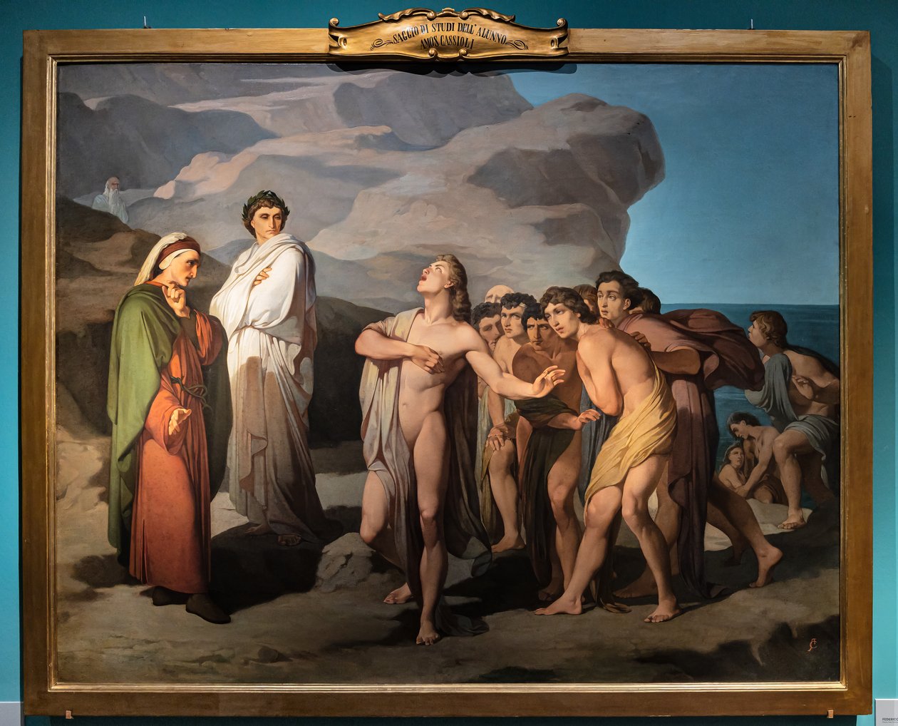 Dante og Casella af Amos Cassioli