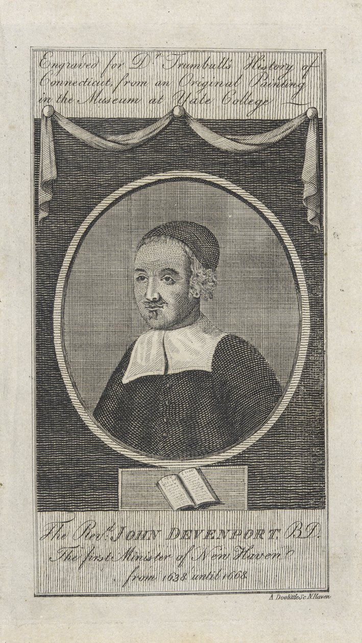 Rev. John Davenport, pub. 1797 af Amos Doolittle