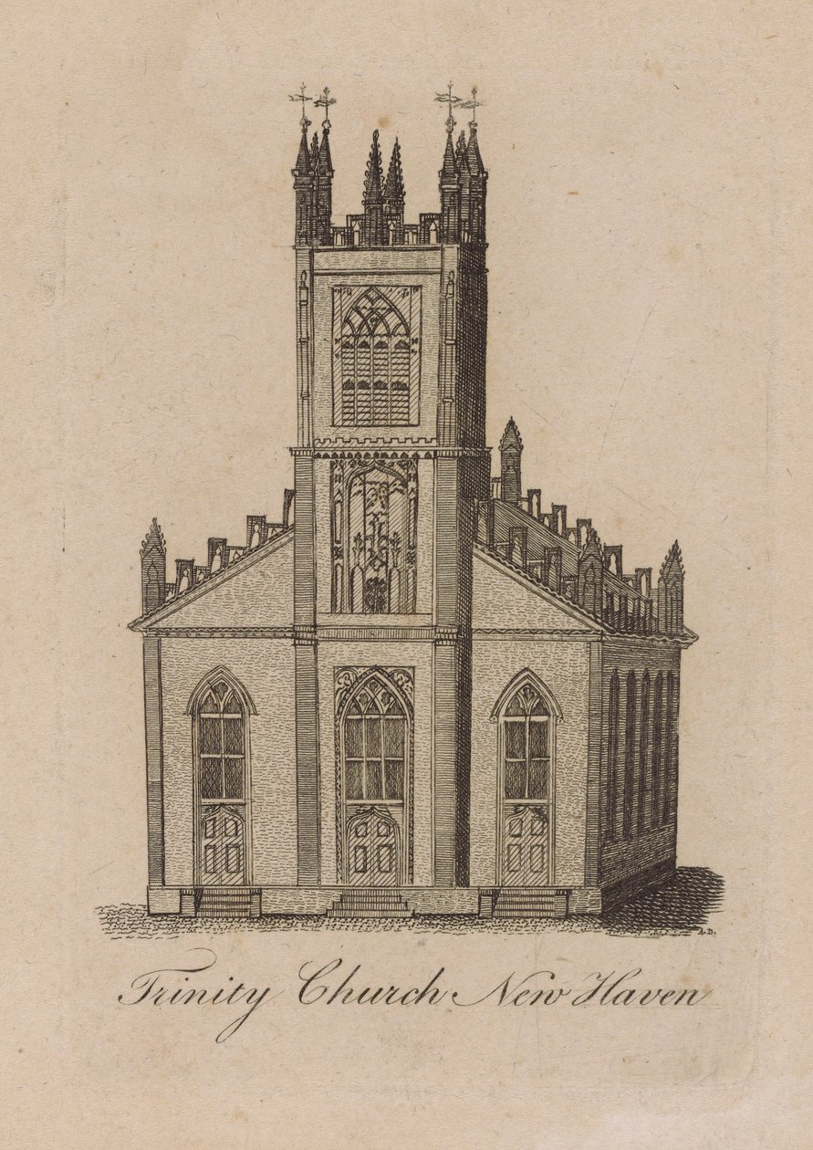 Trinity Church, New Haven af Amos Doolittle