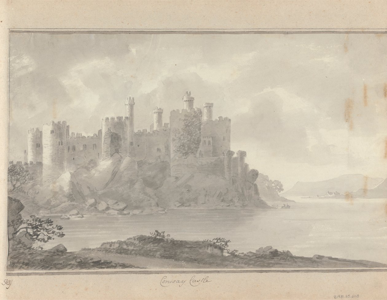 Udsigt i England, Skotland og Wales: Conway Castle af Amos Green