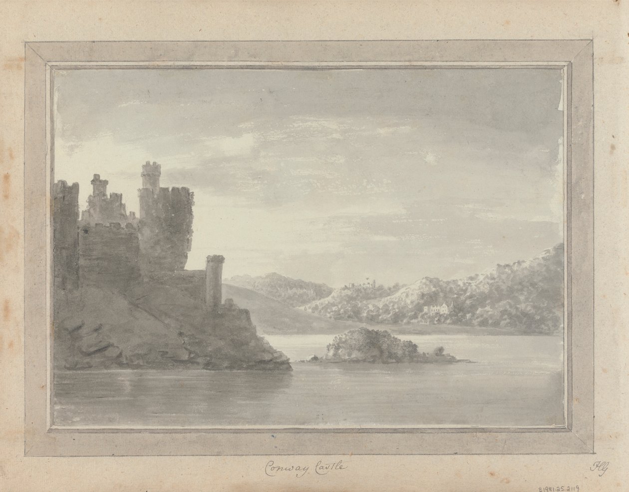 Udsigt i England, Skotland og Wales: Conway Castle af Amos Green