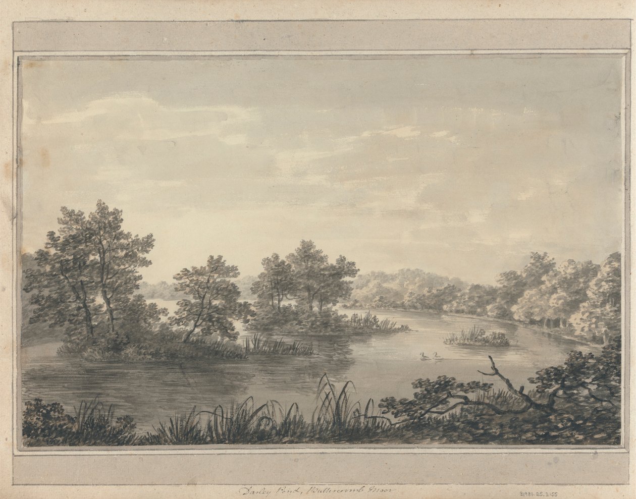 Udsigt i England, Skotland og Wales: Darley Pond, Buttercoomb Moor af Amos Green