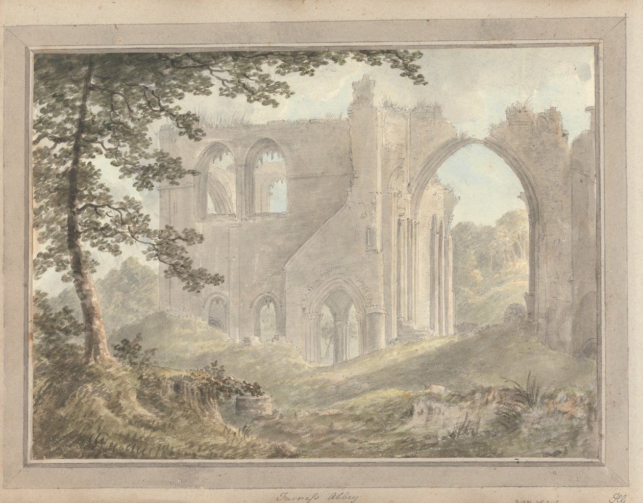 Udsigt i England, Skotland og Wales: Furness Abbey af Amos Green