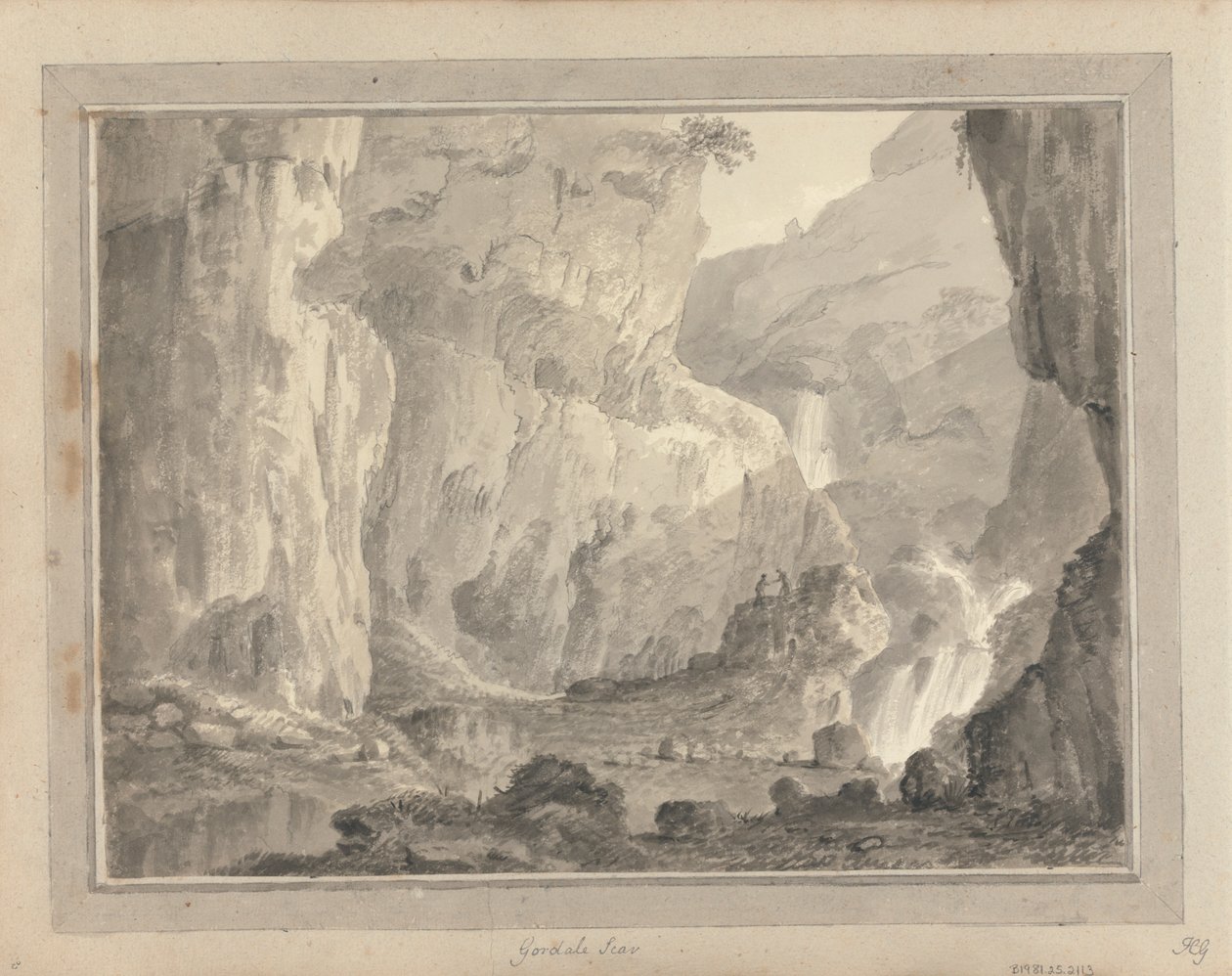 Udsigter i England, Skotland og Wales: Gordale Scar af Amos Green