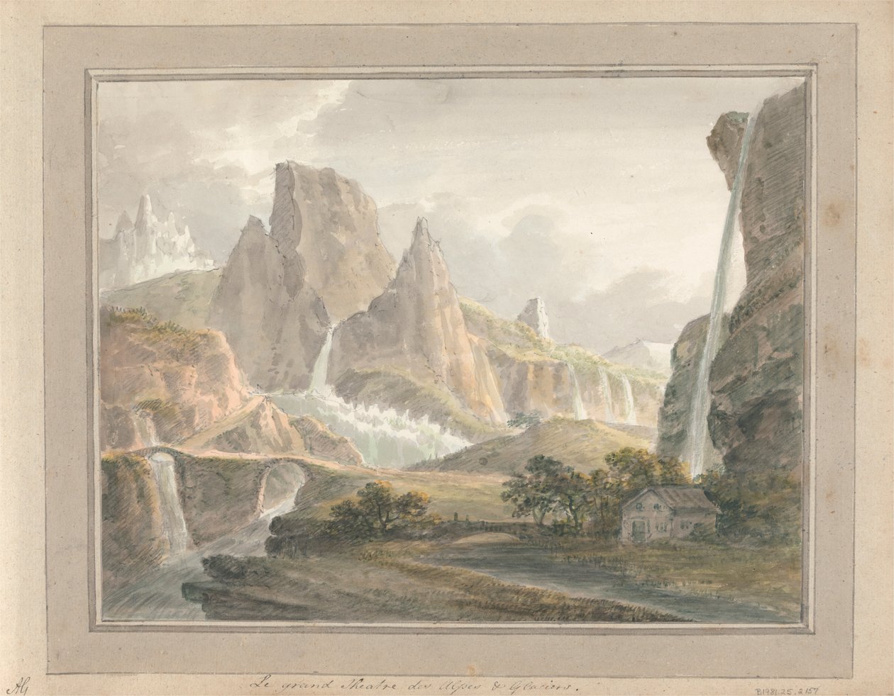 Udsigt i England, Skotland og Wales: Le Grand Theatre des Alps and Glaciers af Amos Green