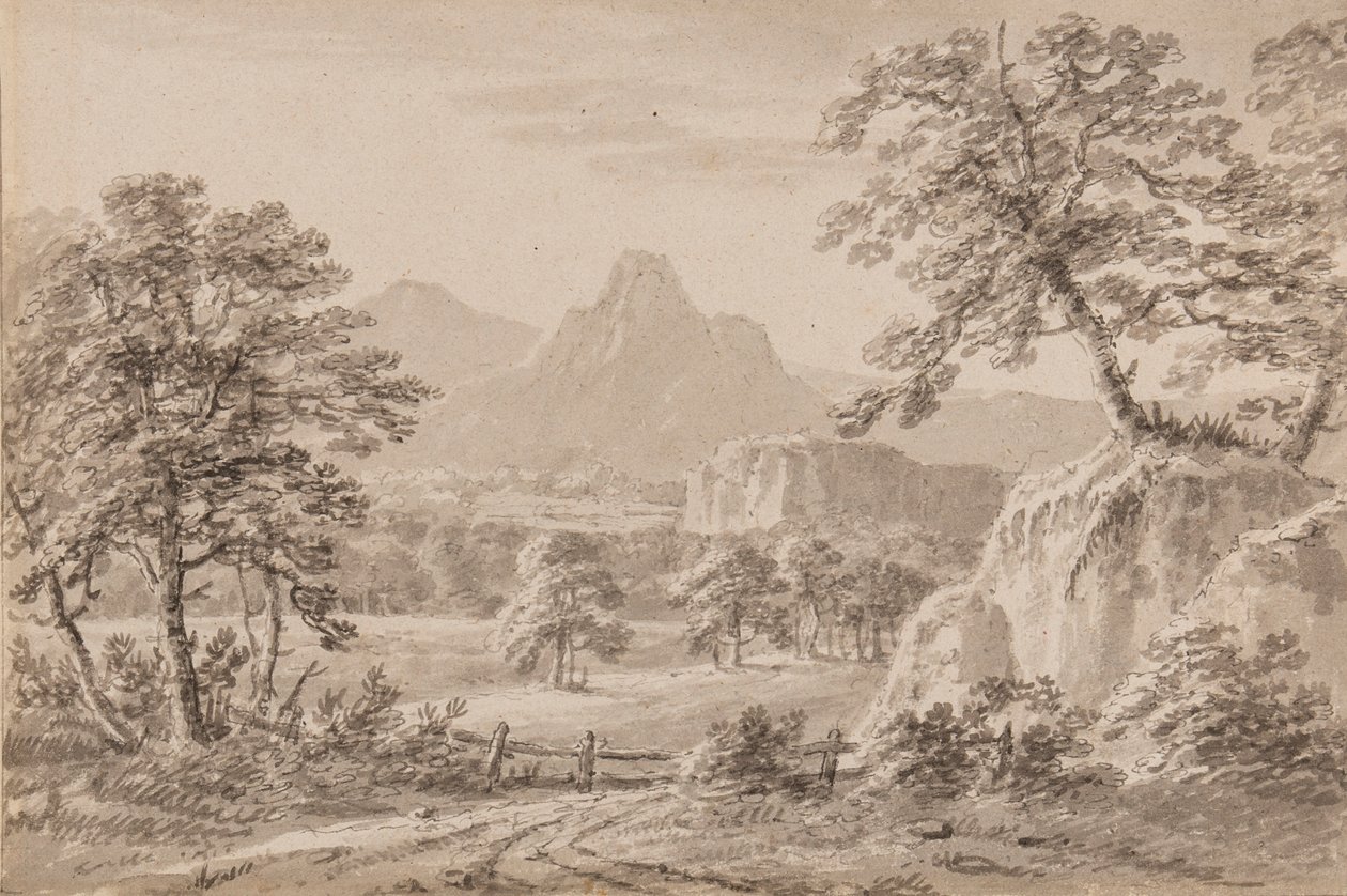 Yorkshire Capriccio (pen, pensel og vask på papir) af Amos Green