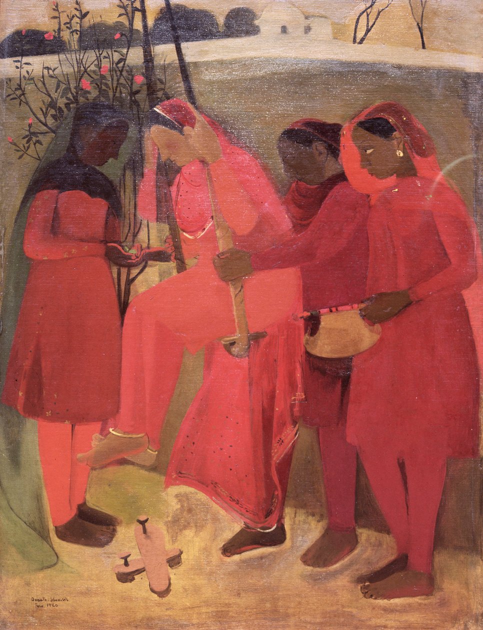 Gyngen, 1940 af Amrita Sher Gill