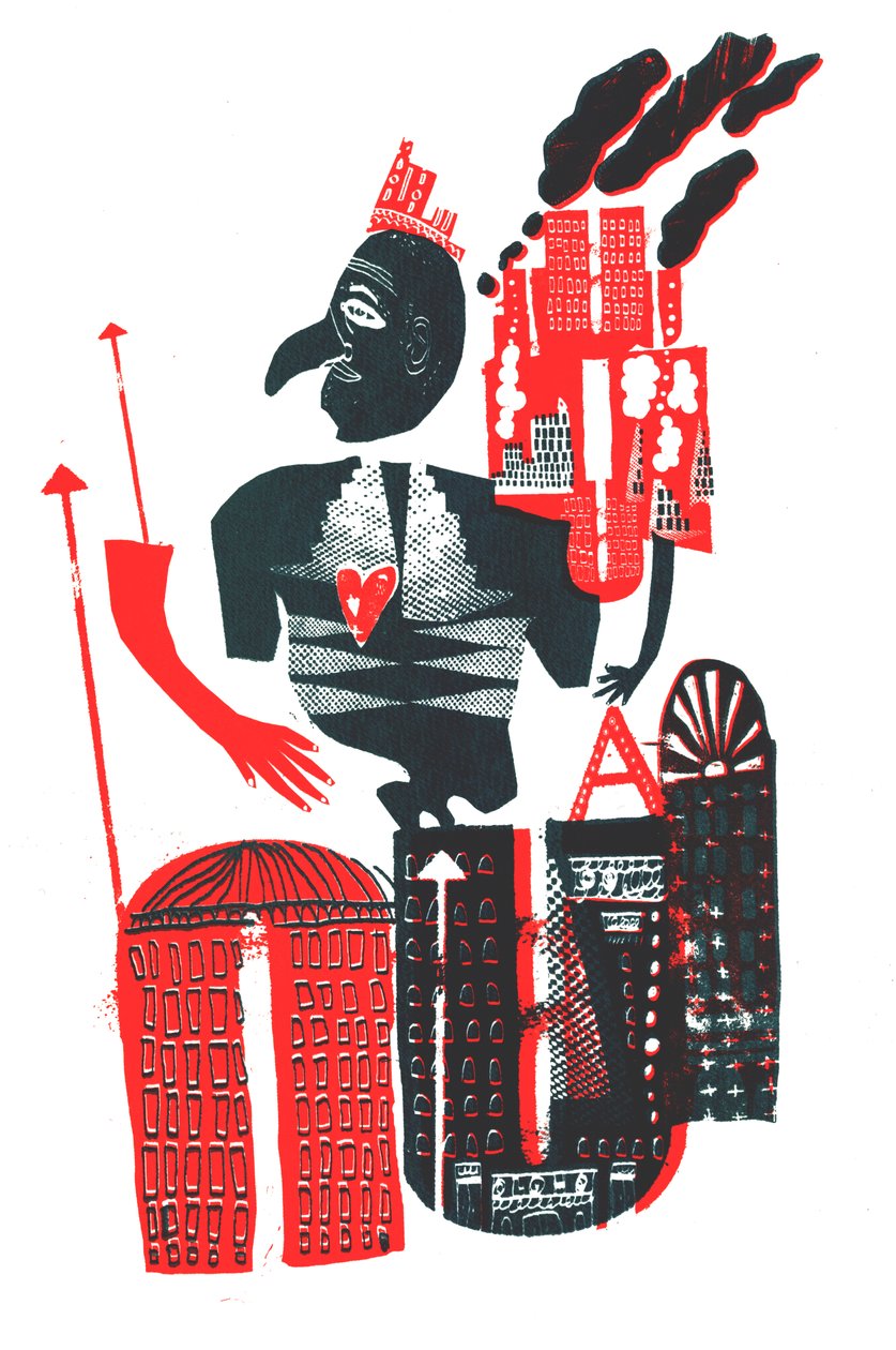 Body Builder, 2015 (serigrafi) af Amy Louise Evans