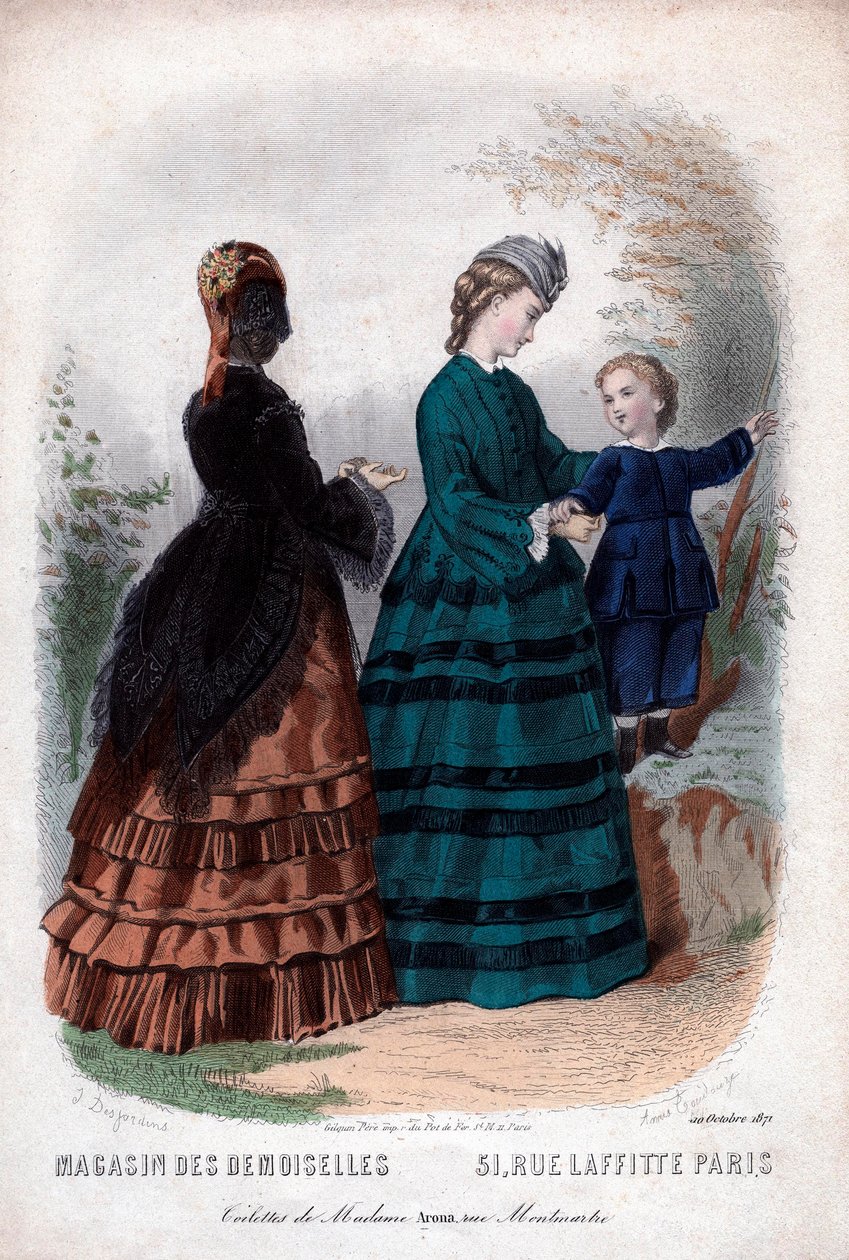 Fransk modeblad "Magasin des Demoiselles", Paris, 10. oktober af Anais Toudouze
