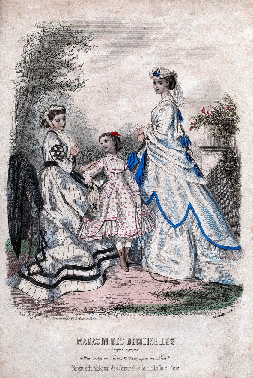 Fransk modeblad "Magasin des Demoiselles", Paris, 25. juli af Anais Toudouze