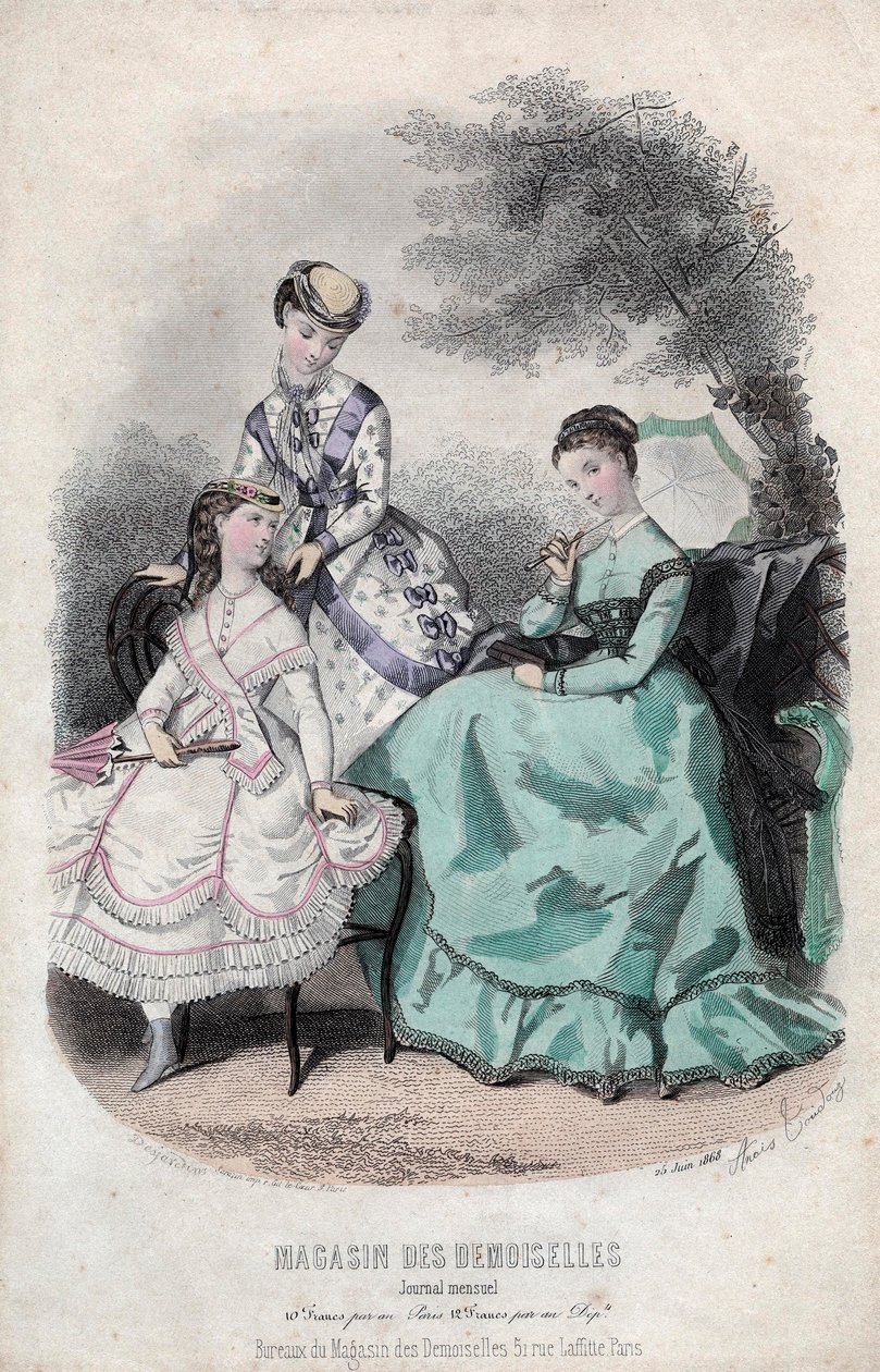 Fransk modeblad "Magasin des Demoiselles", Paris, 25. juni af Anais Toudouze
