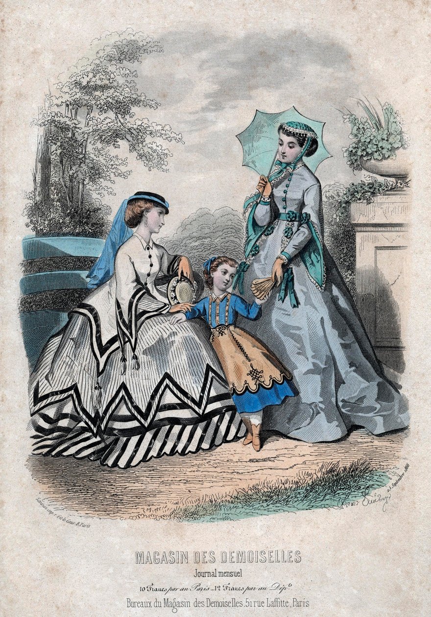Fransk modeblad "Magasin des Demoiselles", Paris, 25. september af Anais Toudouze