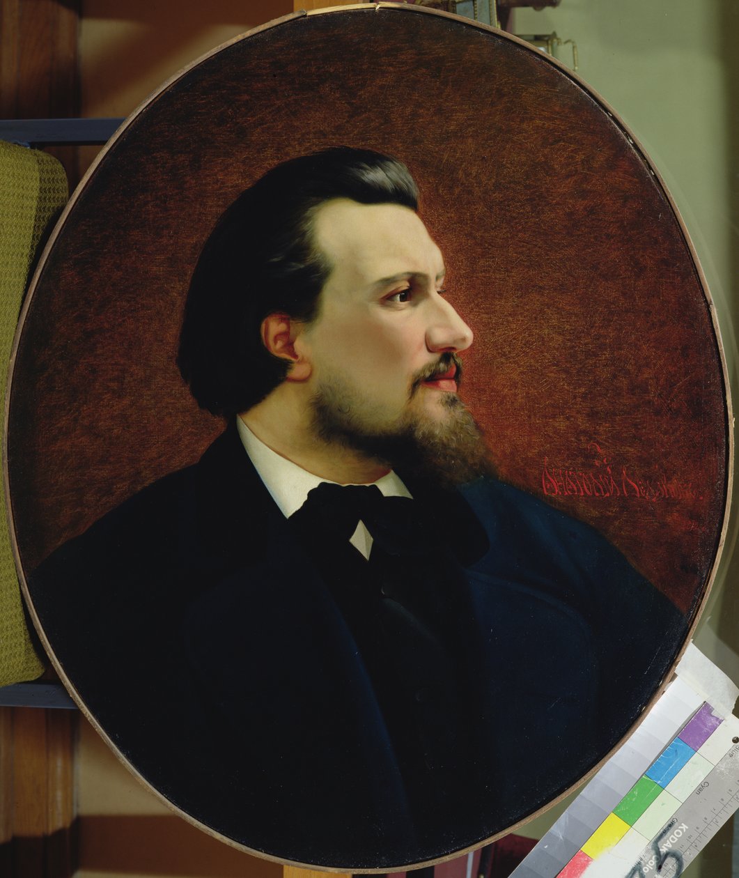 Portræt af Nikolay Leskov, 1872 af Anatoly Lelakow