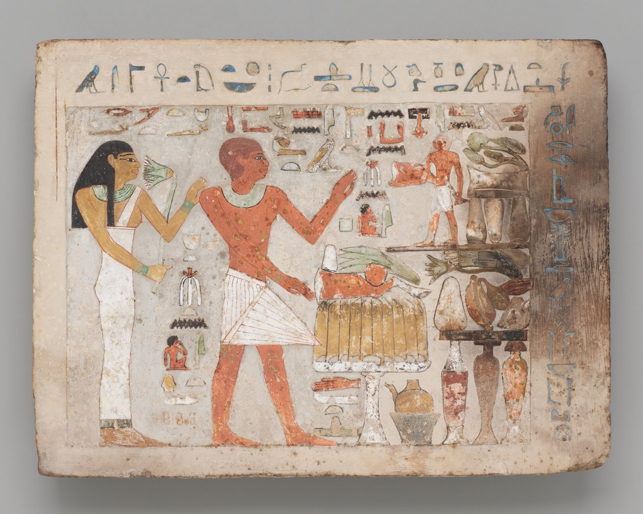 Stela af Amenemhat og Hemet af Ancient Egyptian