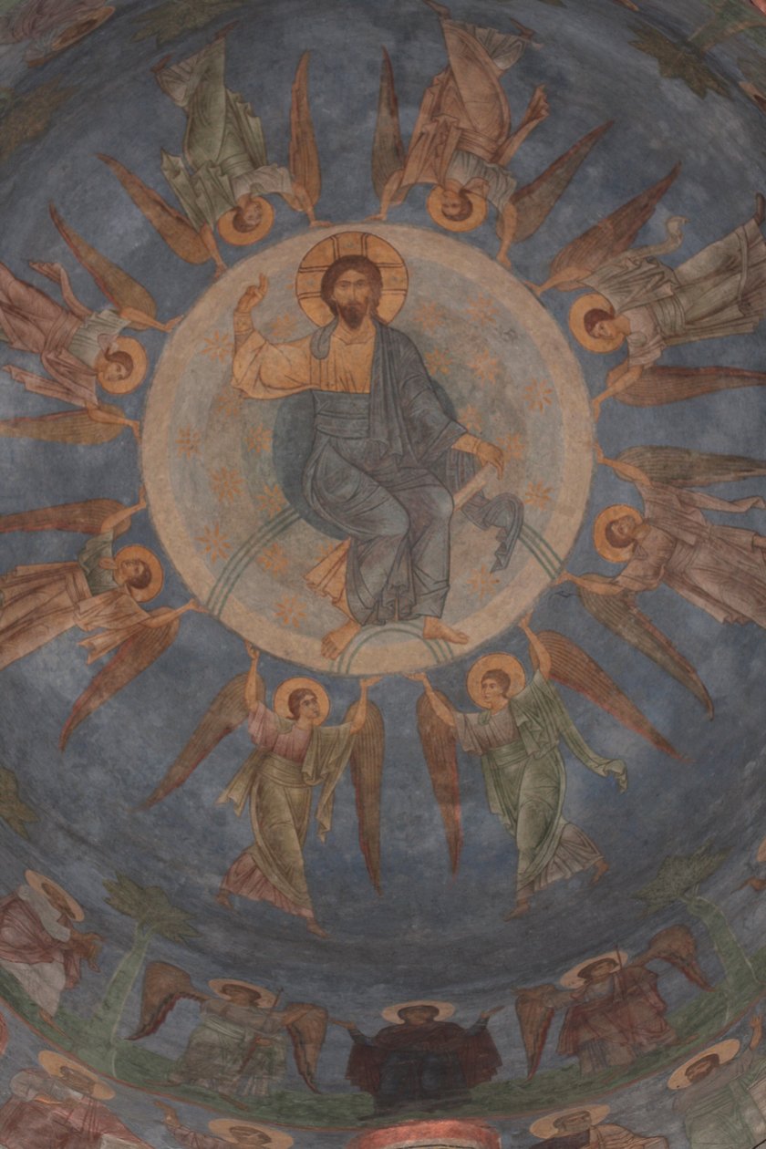 Kristi himmelfart, 1100-tallet af Ancient Russian frescos