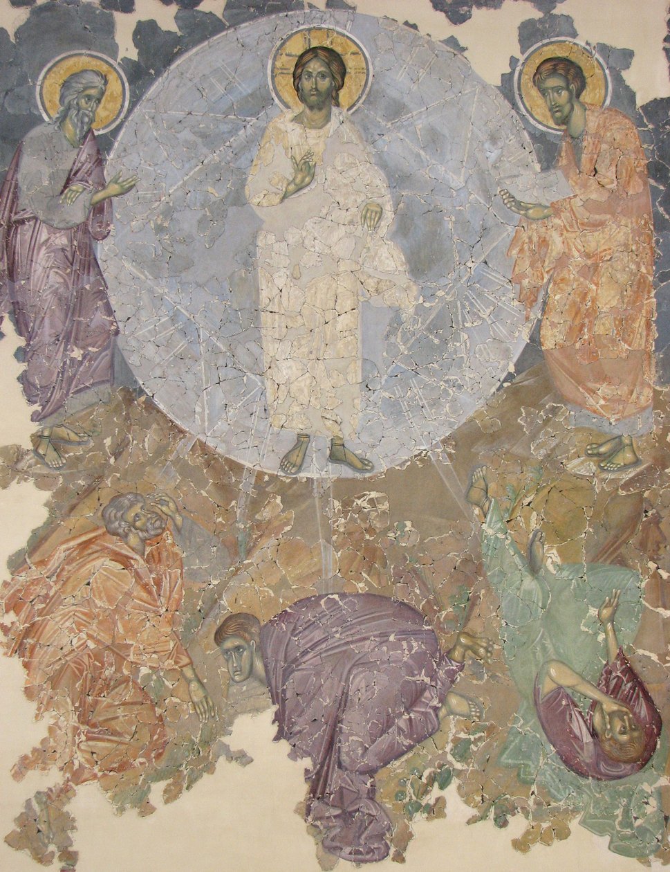 The Transfiguration of Jesus, ca 1380 af Ancient Russian frescos