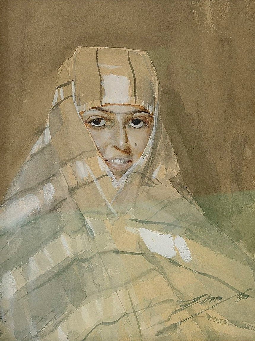Beduin pige af Anders Leonard Zorn