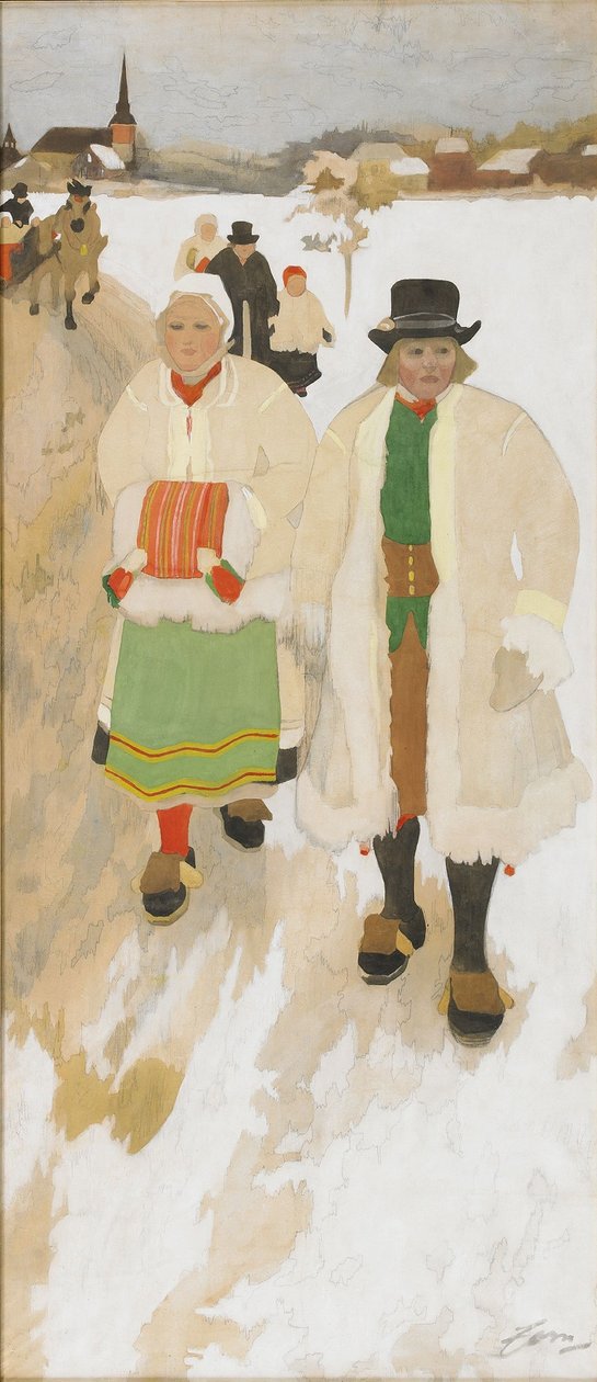Kirkens folk af Anders Leonard Zorn
