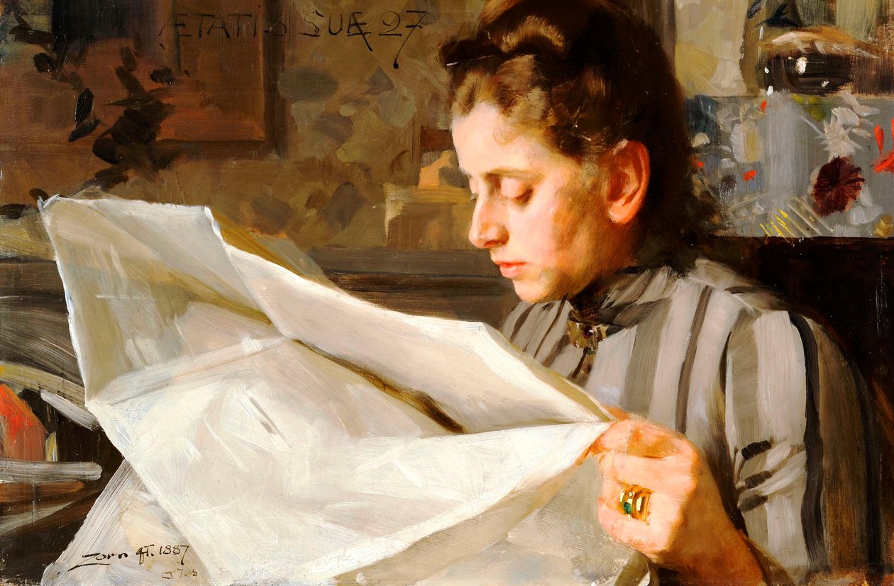 Emma Zorn, Reading af Anders Leonard Zorn