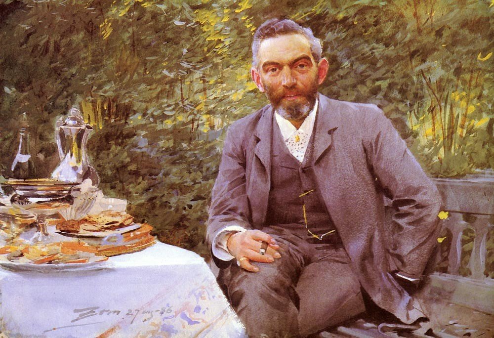 Morgenmad i det grønne af Anders Leonard Zorn