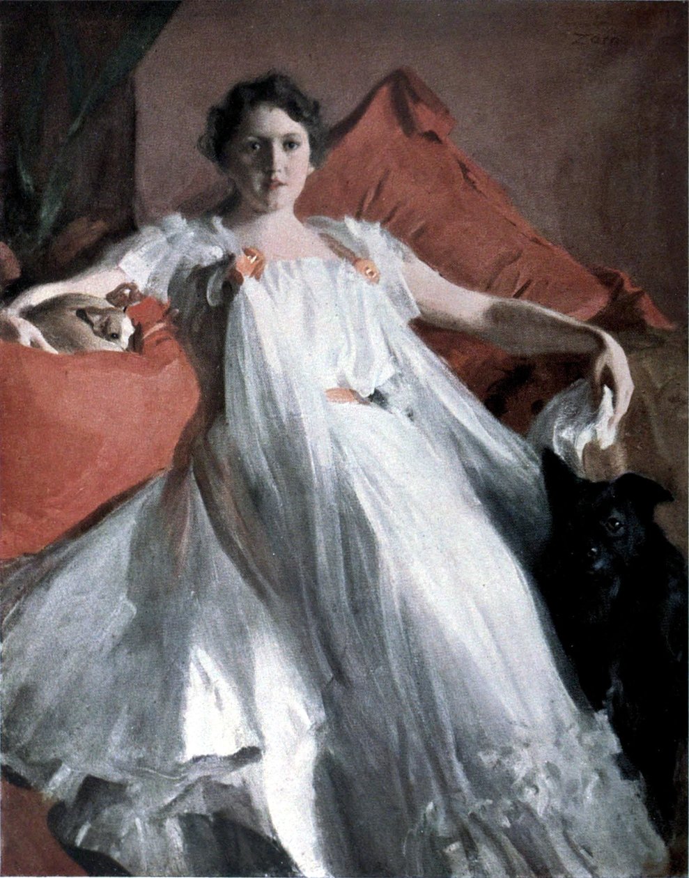 Portræt af fru Ashley af Anders Leonard Zorn