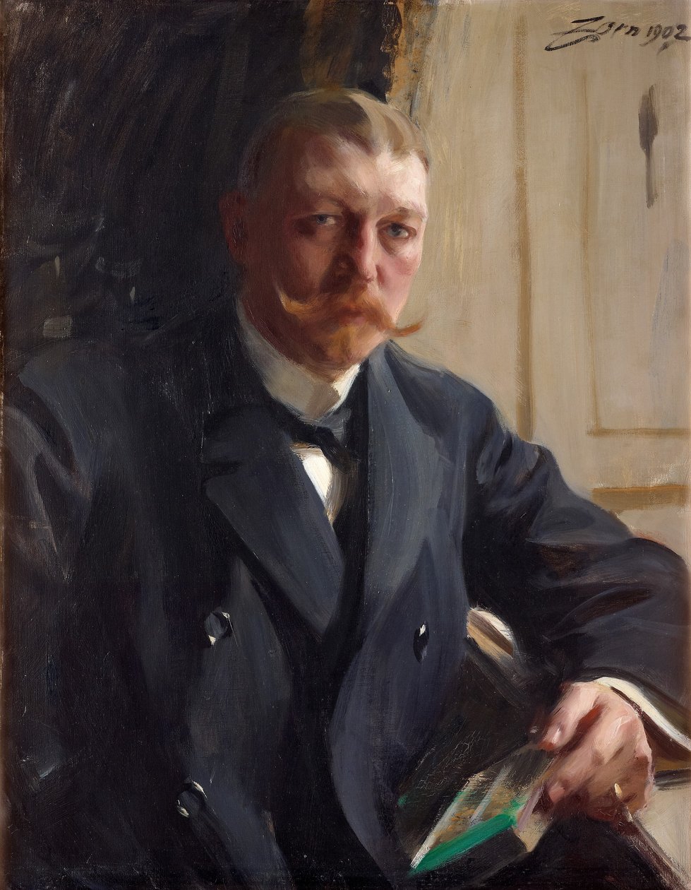 Portræt af Zorns ven, den tyskfødte brygger og industrimand Franz Heiss af Anders Leonard Zorn