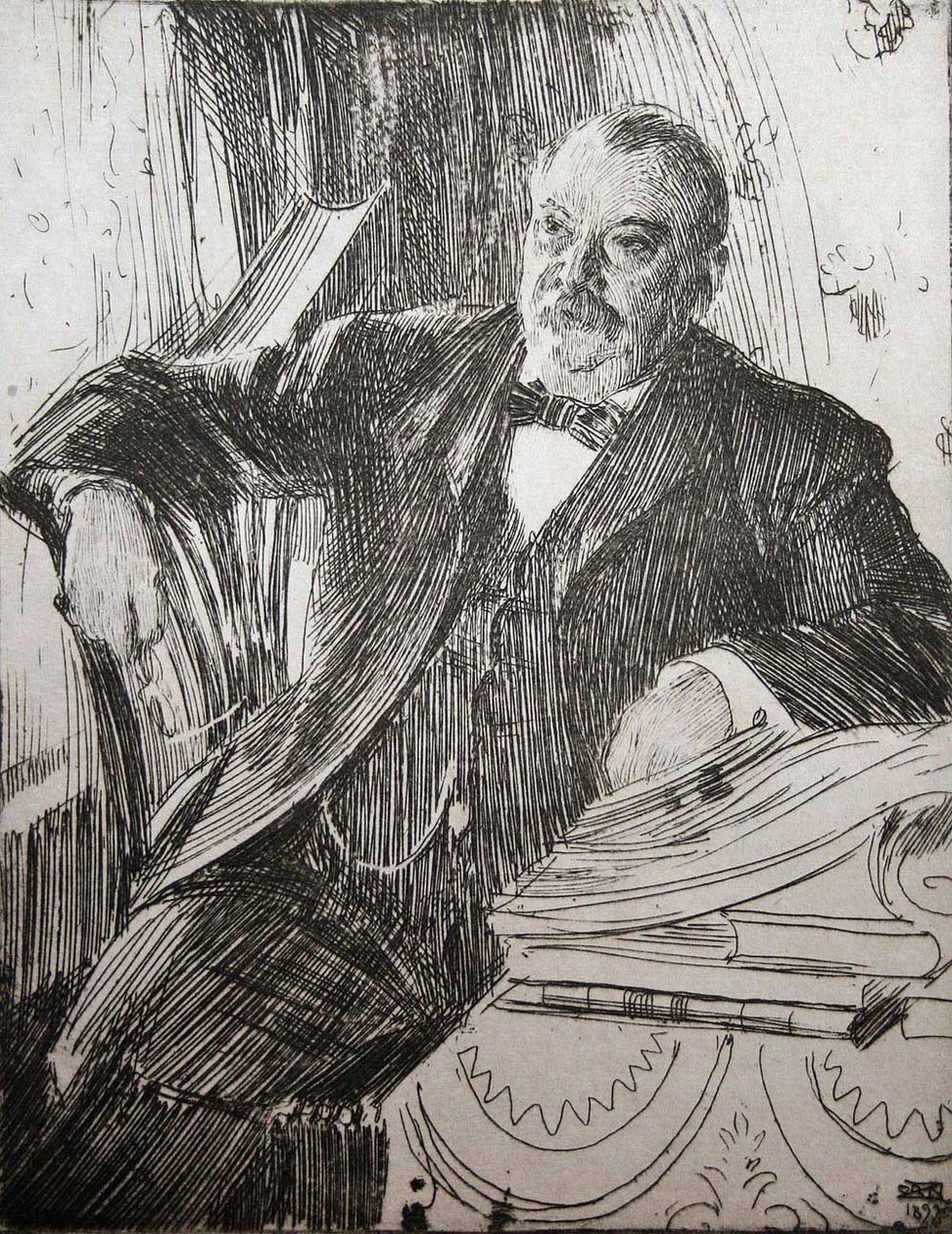 Præsident Grover Cleveland af Anders Leonard Zorn