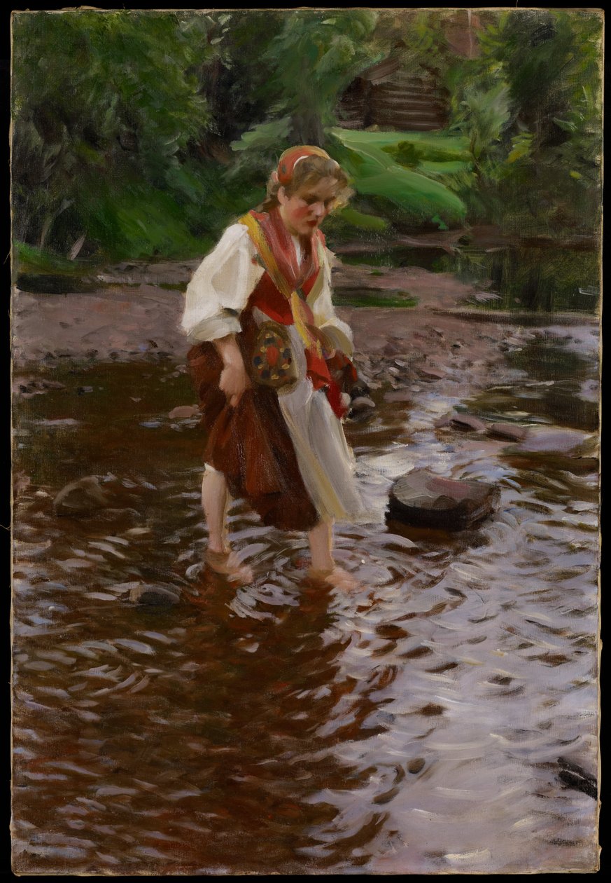 Pigen fra Alvdalen, ca. 1911 af Anders Leonard Zorn