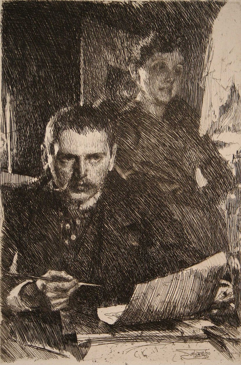 Zorn og hans kone af Anders Leonard Zorn