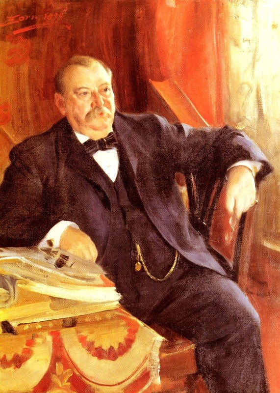 Præsident Grover Cleveland af Anders Leonard Zorn