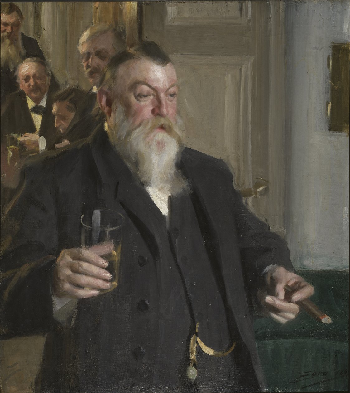 En skål i Idun-samfundet af Anders Leonard Zorn