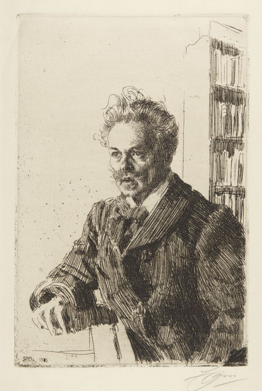 August Strindberg af Anders Leonard Zorn