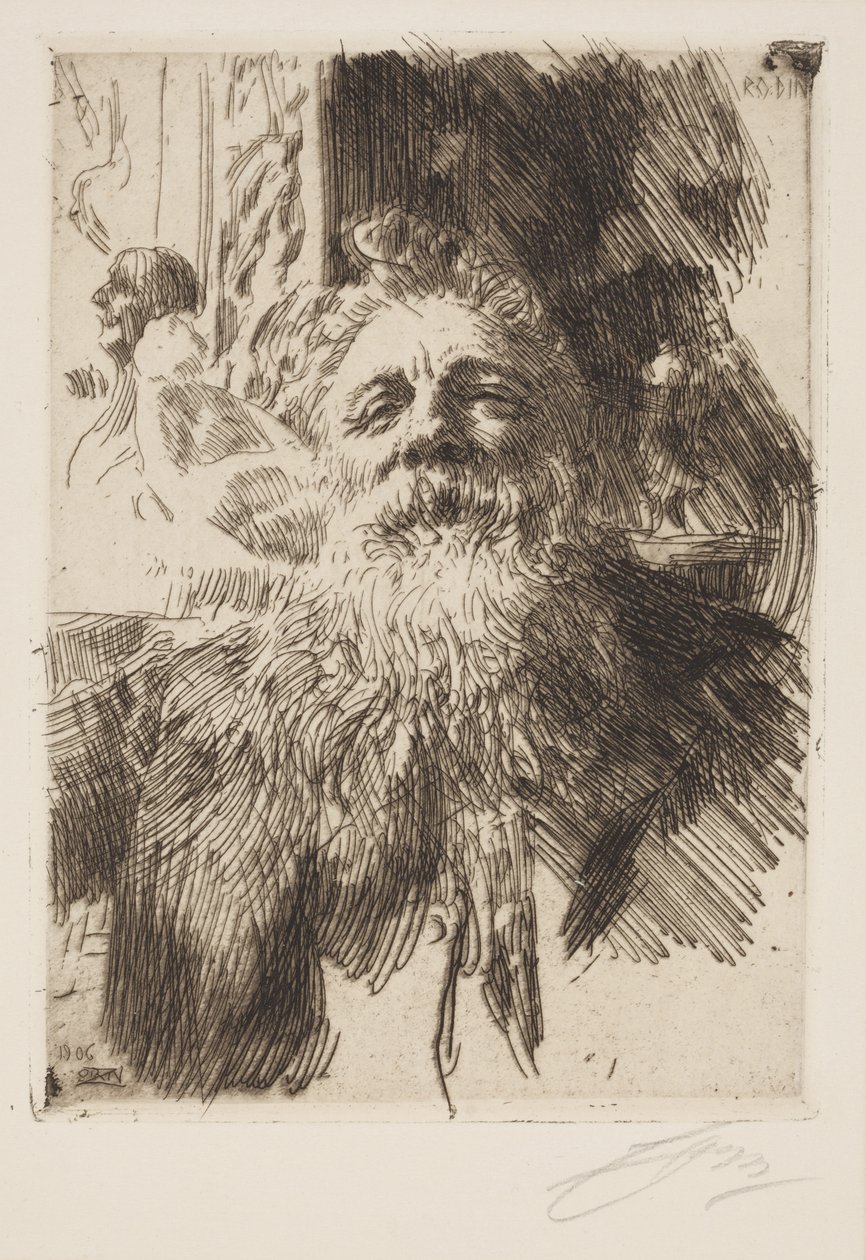 Auguste Rodin af Anders Leonard Zorn