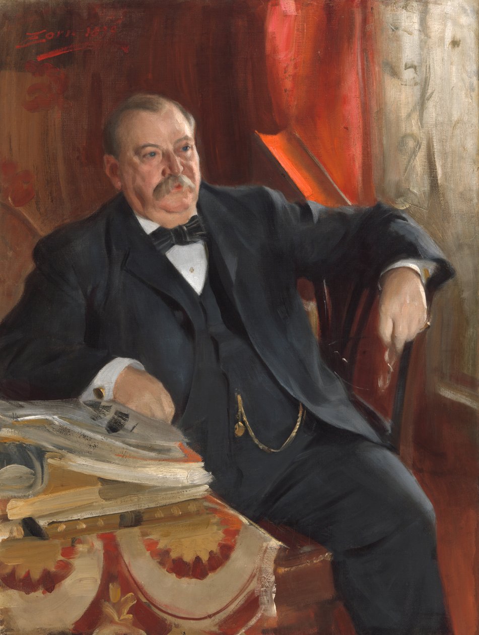 Grover Cleveland, 1899. af Anders Leonard Zorn