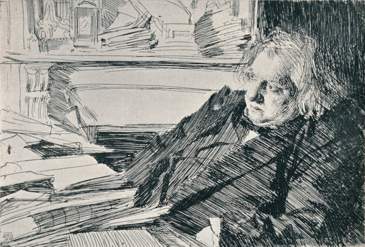 Joseph Ernest Renan 1823-1892, 1892, 1898 af Anders Leonard Zorn