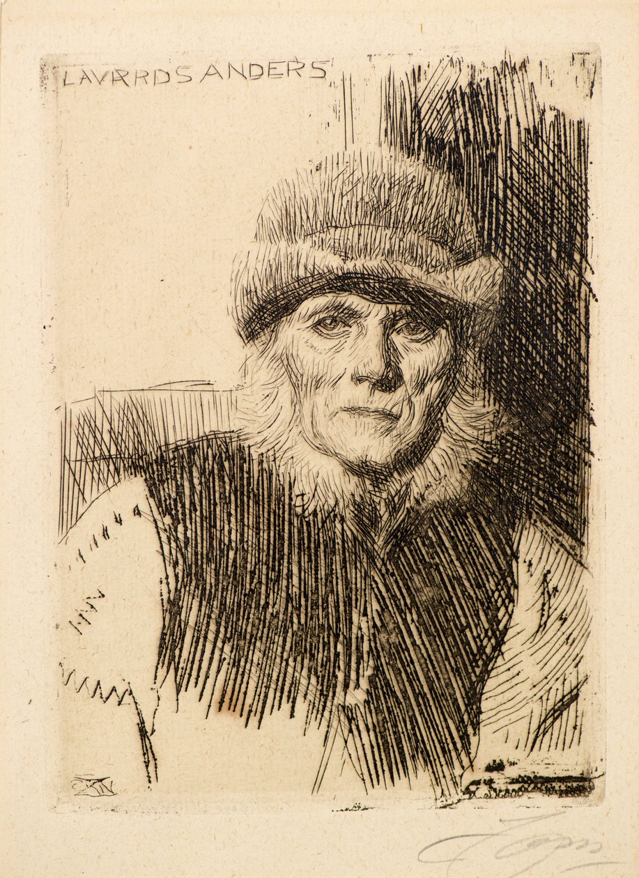 Lavards Anders af Anders Leonard Zorn