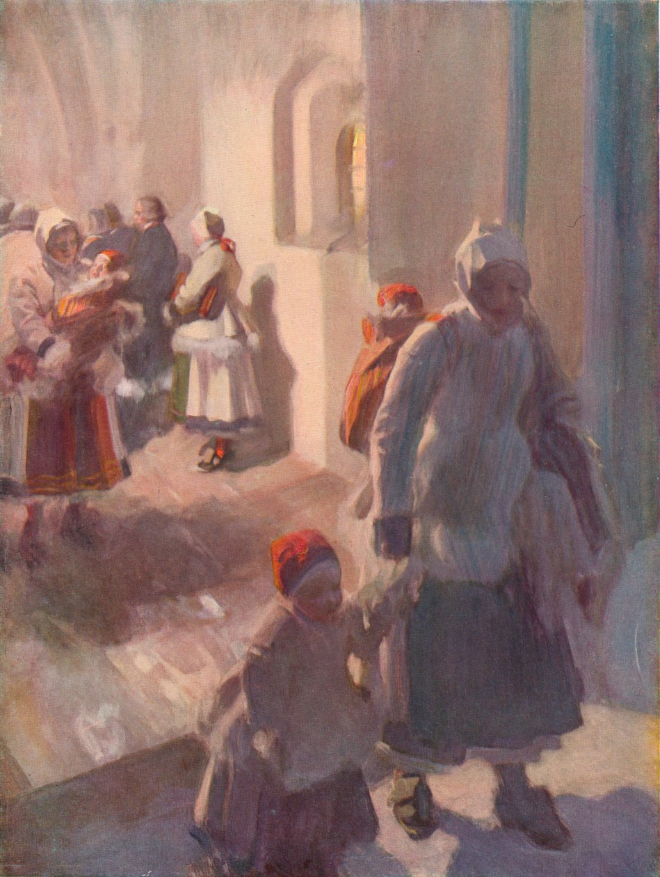 Matins juledag, c1912 af Anders Leonard Zorn