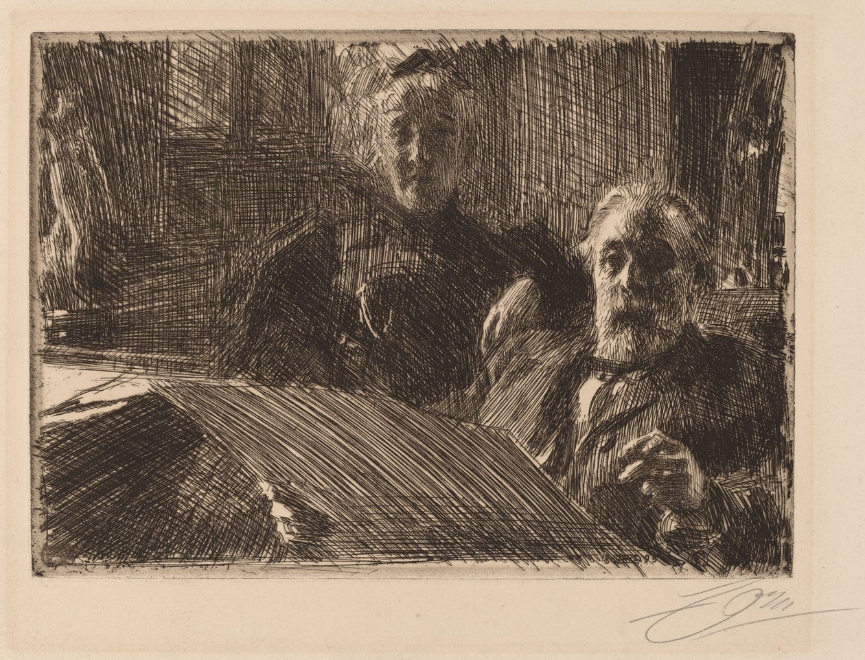 hr. og fru Furstenburg, 1895. af Anders Leonard Zorn
